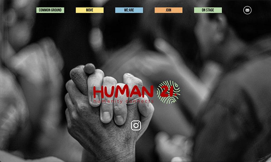 Internetauftritt HUMAN21.