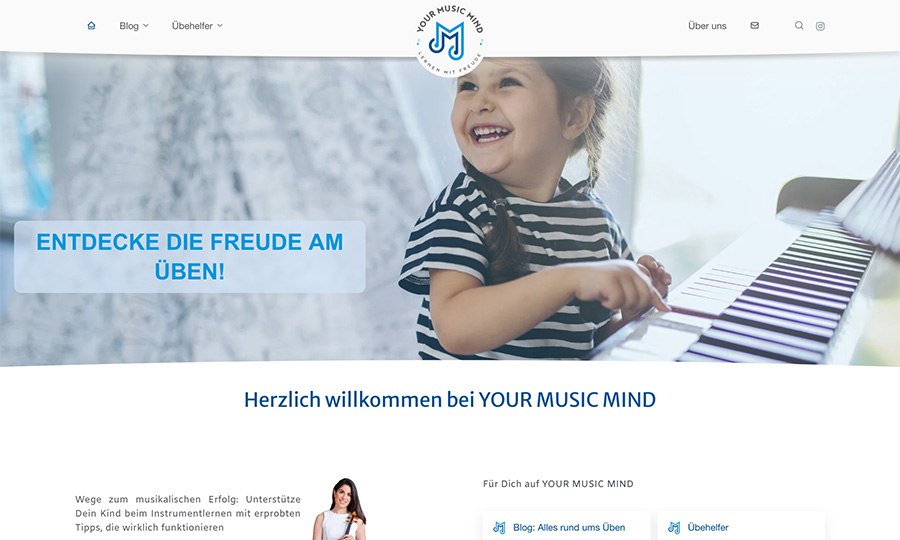 Internetauftritt Yourmusicmind.com