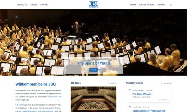 Internetauftritt Jugendblasorchester Luzern (JBL)